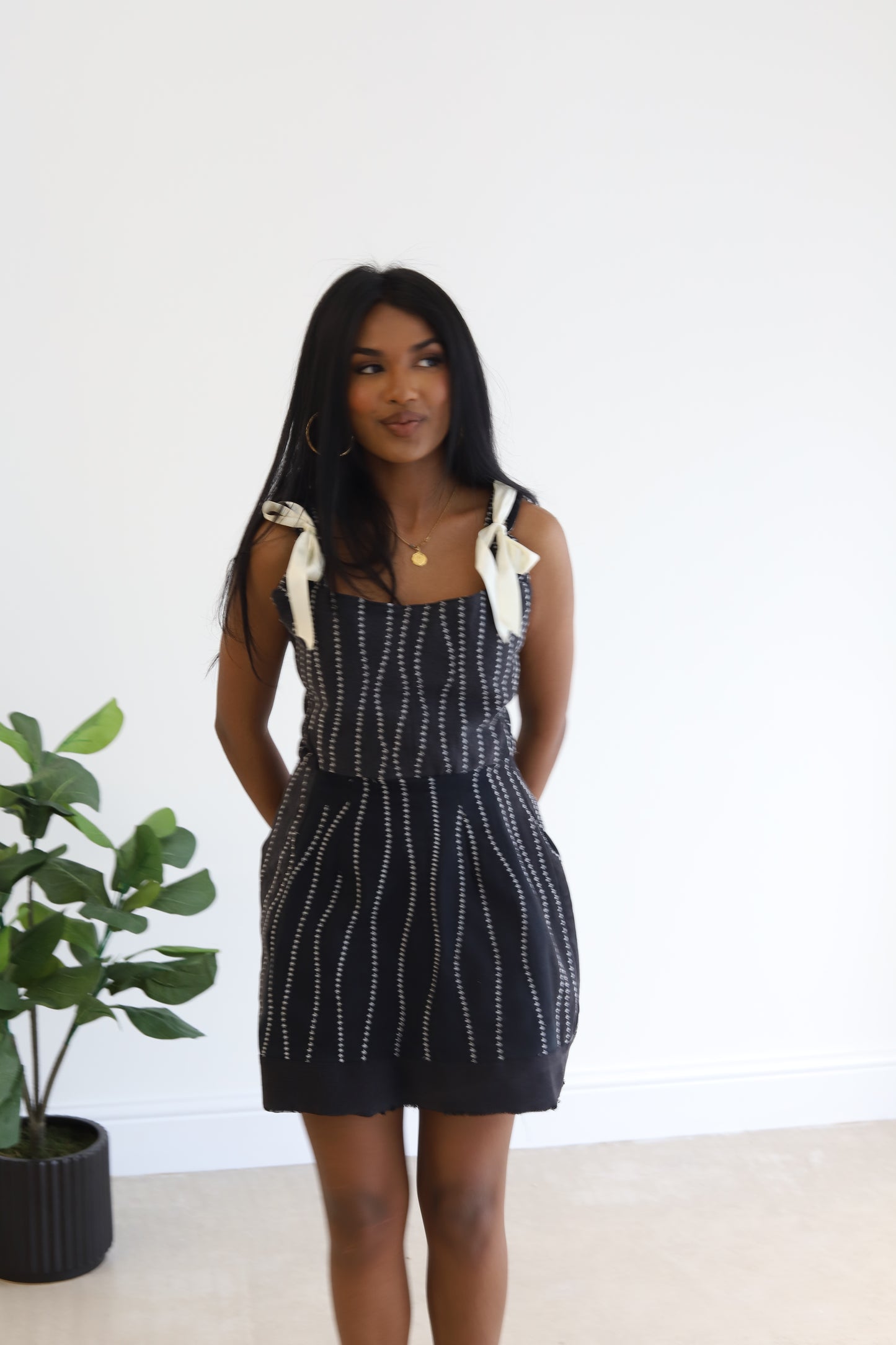 Reworked Denim Dress in Ink