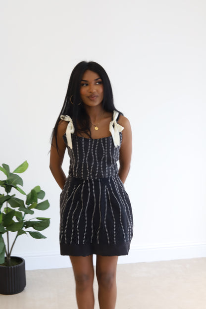Reworked Denim Dress in Ink